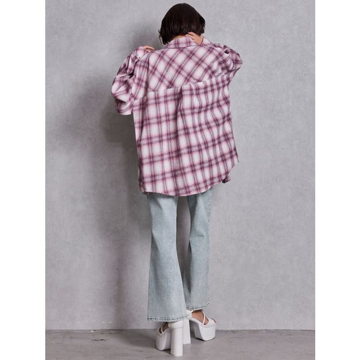 BACKリボンデニムロンパース | GYDA | 詳細画像17 