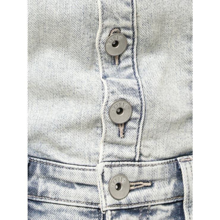 BACKリボンデニムロンパース | GYDA | 詳細画像32 