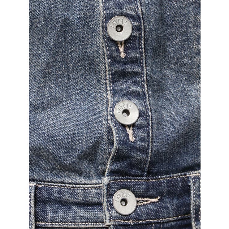 BACKリボンデニムロンパース | GYDA | 詳細画像33 