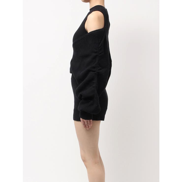 アームギャザーレイヤードニットロンパース | GYDA | 詳細画像17 