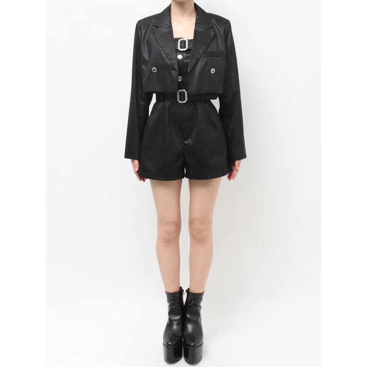 W BELT GLITTERロンパース | GYDA | 詳細画像27 