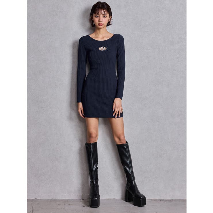 GD bijou MOLDニットワンピース | GYDA | 詳細画像11 