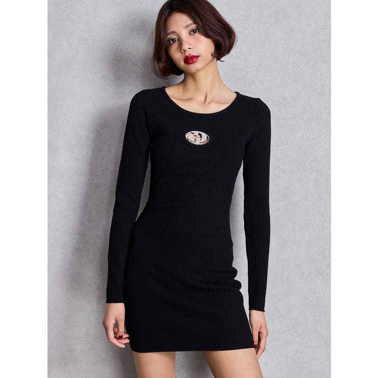 GD bijou MOLDニットワンピース | GYDA | 詳細画像3 