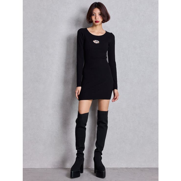 GD bijou MOLDニットワンピース | GYDA | 詳細画像5 