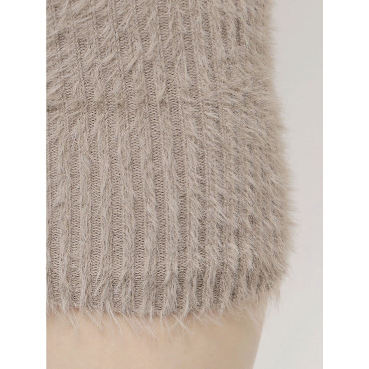 オフショルデザインシャギーニットワンピース | GYDA | 詳細画像19 