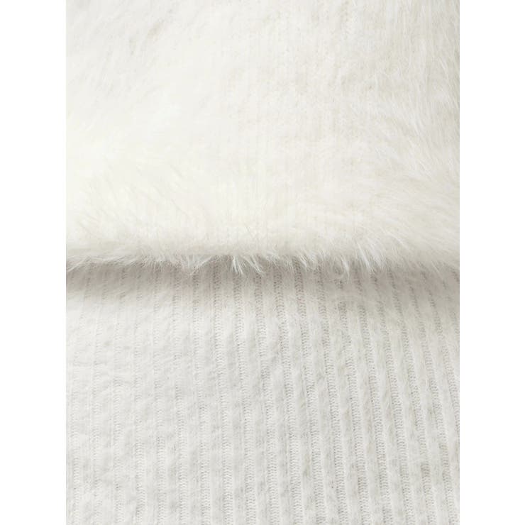 オフショルデザインシャギーニットワンピース | GYDA | 詳細画像22 