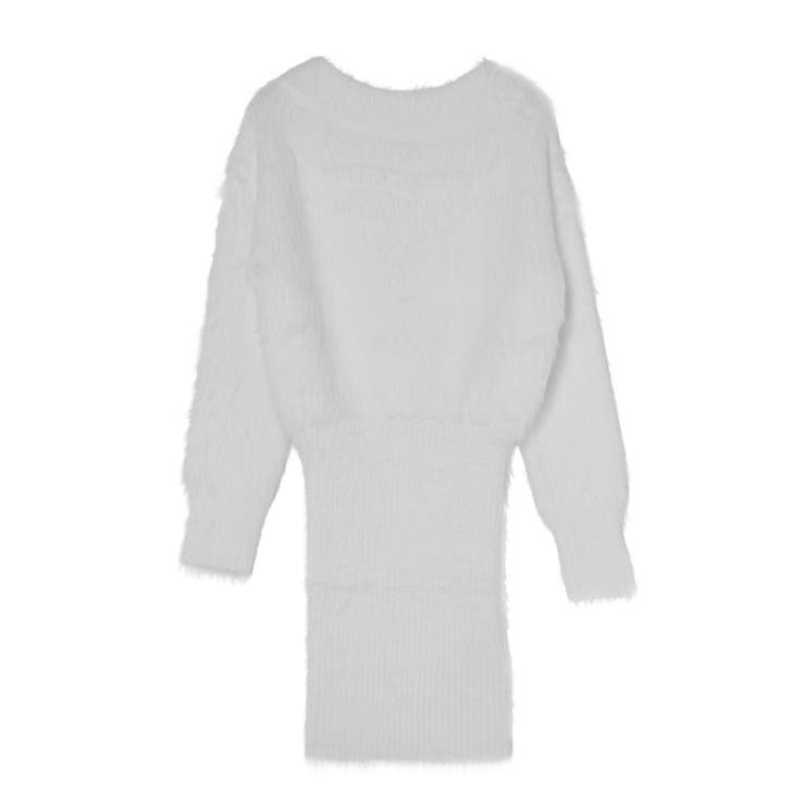 オフショルデザインシャギーニットワンピース | GYDA | 詳細画像26 