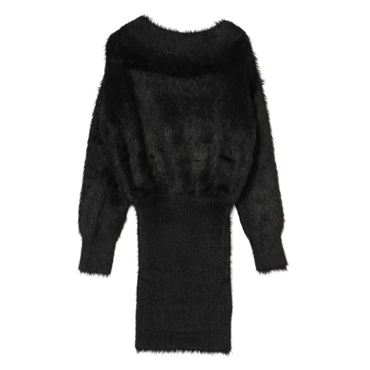 オフショルデザインシャギーニットワンピース | GYDA | 詳細画像27 