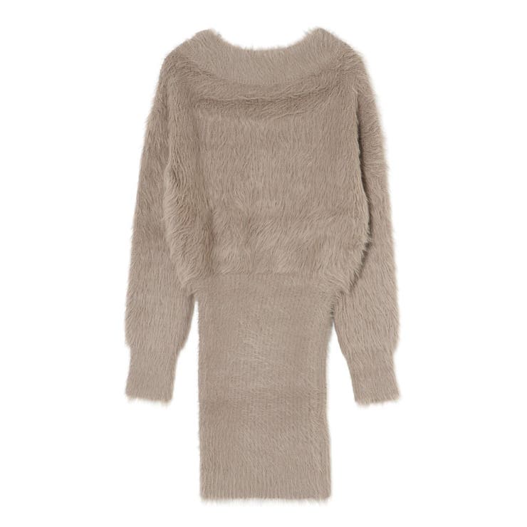 オフショルデザインシャギーニットワンピース | GYDA | 詳細画像28 