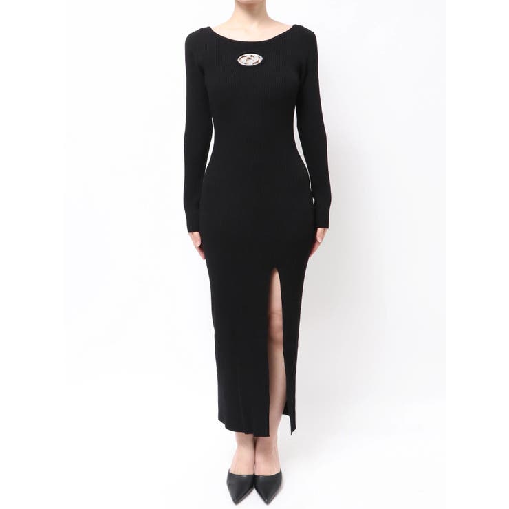 GD bijou MOLD LONGニットワンピース | GYDA | 詳細画像10 