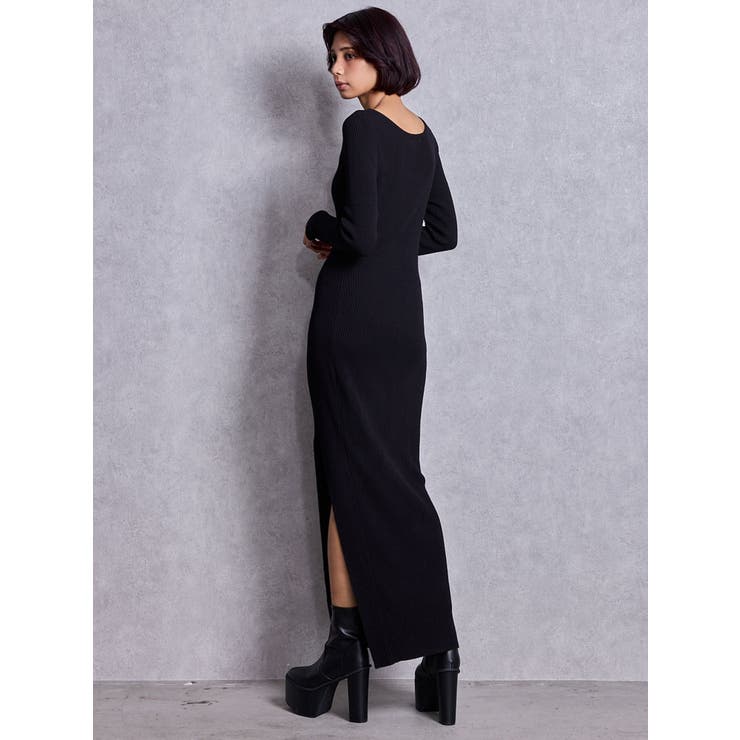 GD bijou MOLD LONGニットワンピース[品番：MKSW0068491]｜GYDA