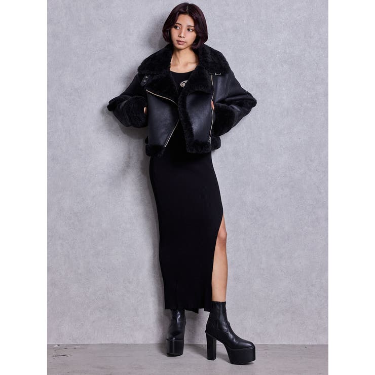 GD bijou MOLD LONGニットワンピース[品番：MKSW0068491]｜GYDA