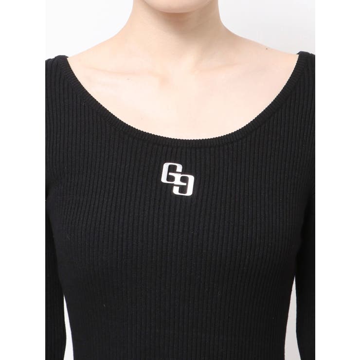 GGプレート long sleeve LONGニットワンピース | GYDA | 詳細画像15 
