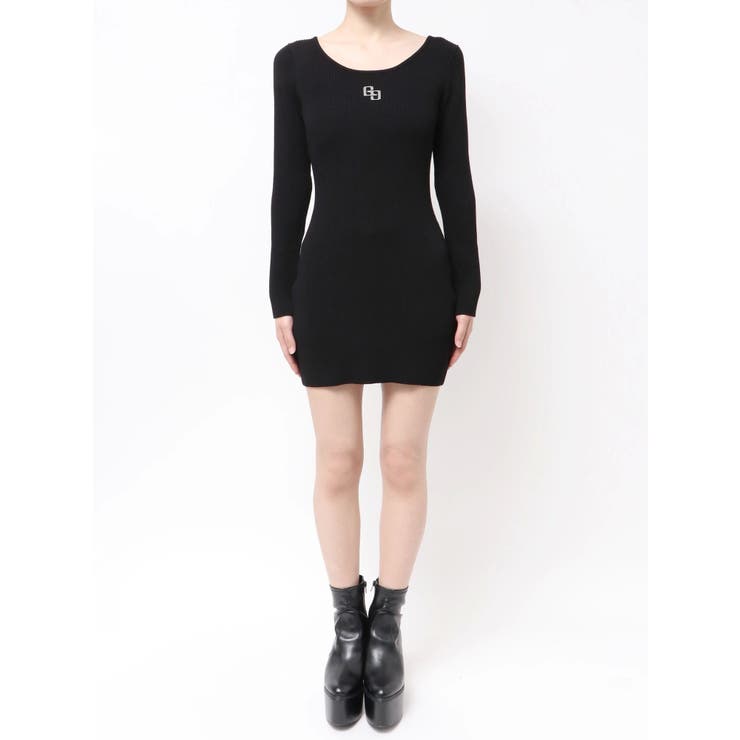 GGプレート long sleeveニットワンピース | GYDA | 詳細画像19 