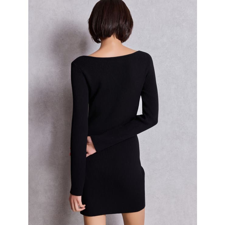 GGプレート long sleeveニットワンピース | GYDA | 詳細画像3 