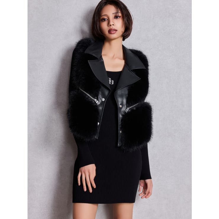 GGプレート long sleeveニットワンピース | GYDA | 詳細画像6 