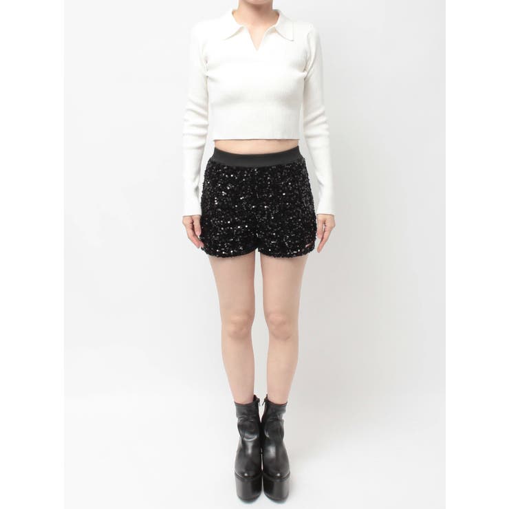 GYDAスパンコールベロアショートパンツ | GYDA | 詳細画像29 