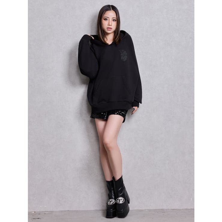 GYDAスパンコールベロアショートパンツ | GYDA | 詳細画像5 