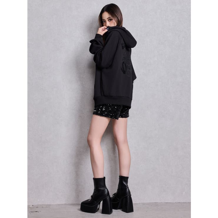 GYDAスパンコールベロアショートパンツ | GYDA | 詳細画像6 