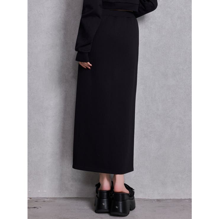 sacred edge crossレースアップロングスリットスウェットスカート | GYDA | 詳細画像11 