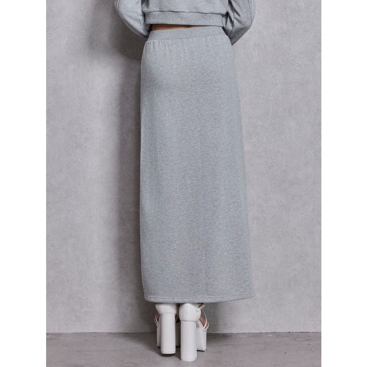 sacred edge crossレースアップロングスリットスウェットスカート | GYDA | 詳細画像13 