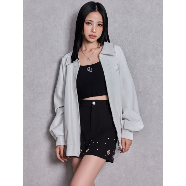 bijouハトメスカートライクショートパンツ | GYDA | 詳細画像3 