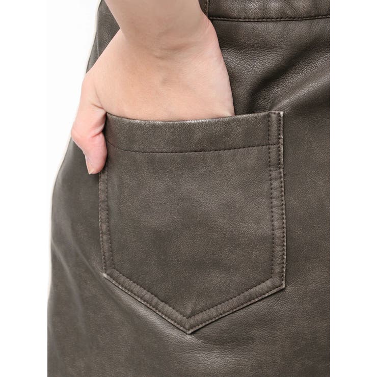 GGラインFake Leatherスカートライクショートパンツ | GYDA | 詳細画像37 