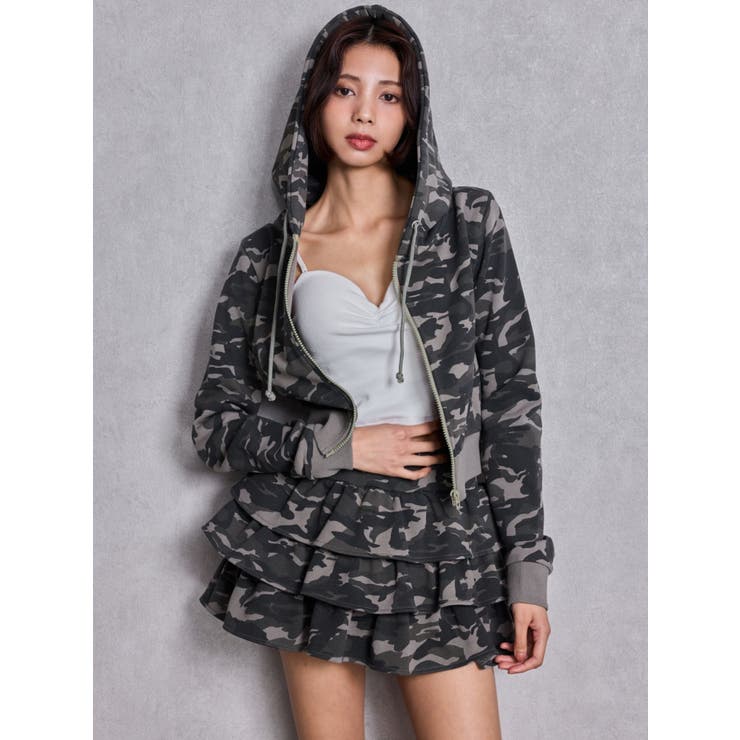 Sweat tiered スカートライクショートパンツ | GYDA | 詳細画像3 