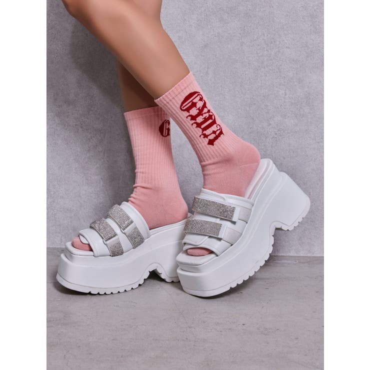 Thick sole bijouストラップサンダル | GYDA | 詳細画像25 