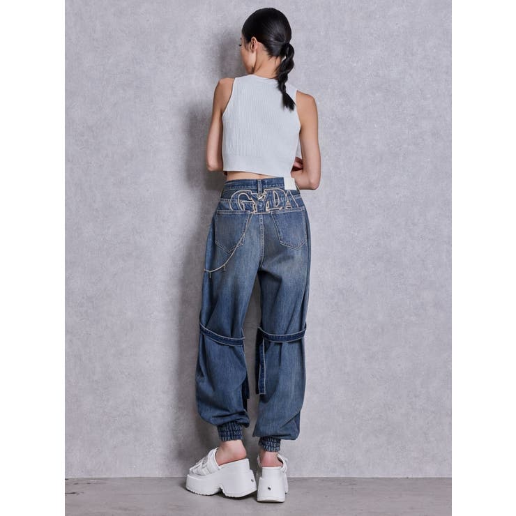 Thick sole bijouストラップサンダル | GYDA | 詳細画像31 