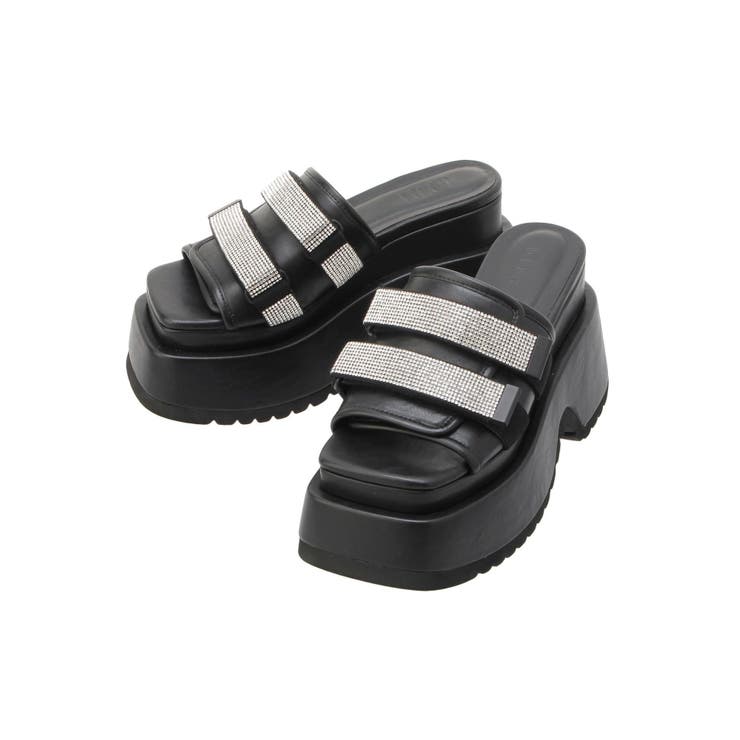 Thick sole bijouストラップサンダル | GYDA | 詳細画像40 