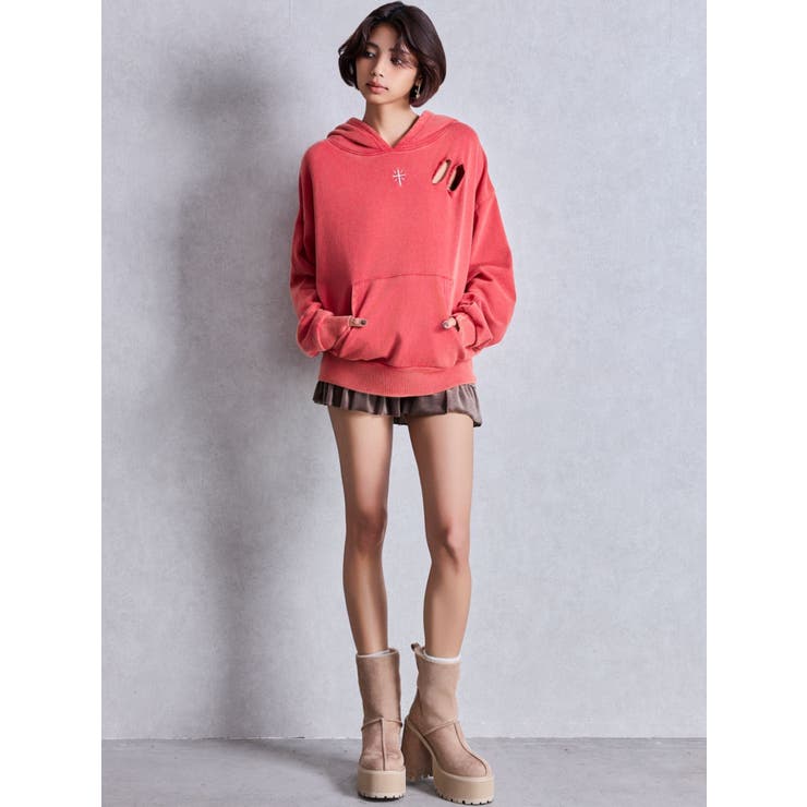 フェイクムートンplatformショートブーツ | GYDA | 詳細画像14 