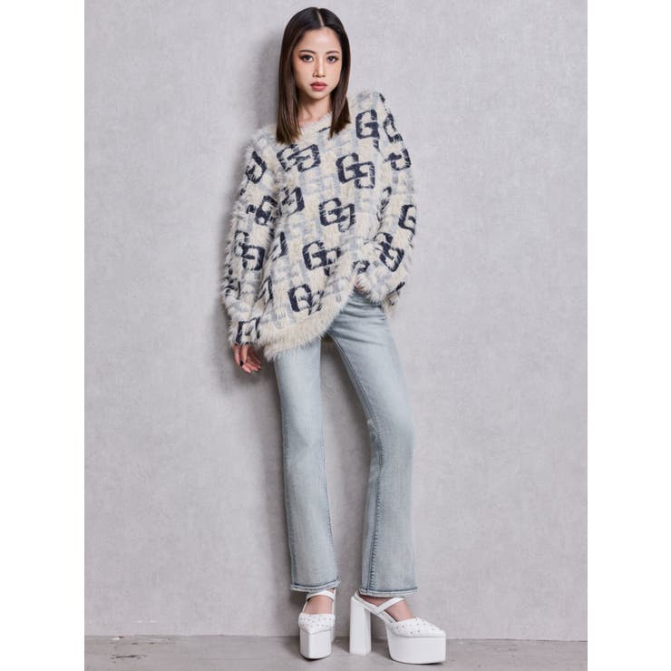 NEWハイウエストBACKクロスフレアパンツ | GYDA | 詳細画像10 