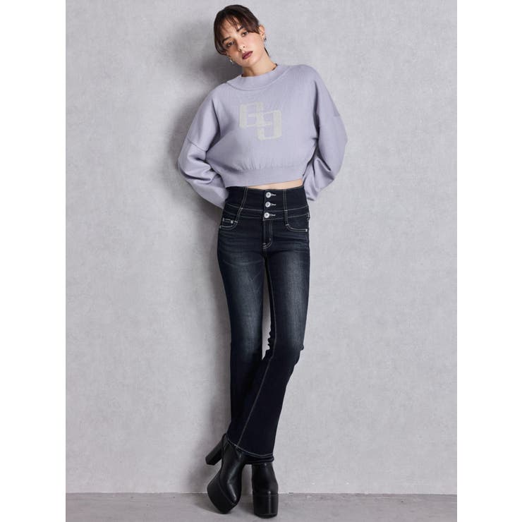 NEWハイウエストBACKクロスフレアパンツ | GYDA | 詳細画像18 