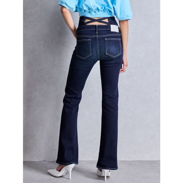 NEWハイウエストBACKクロスフレアパンツ | GYDA | 詳細画像31 