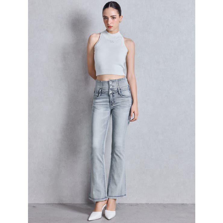 NEWハイウエストBACKクロスフレアパンツ | GYDA | 詳細画像8 