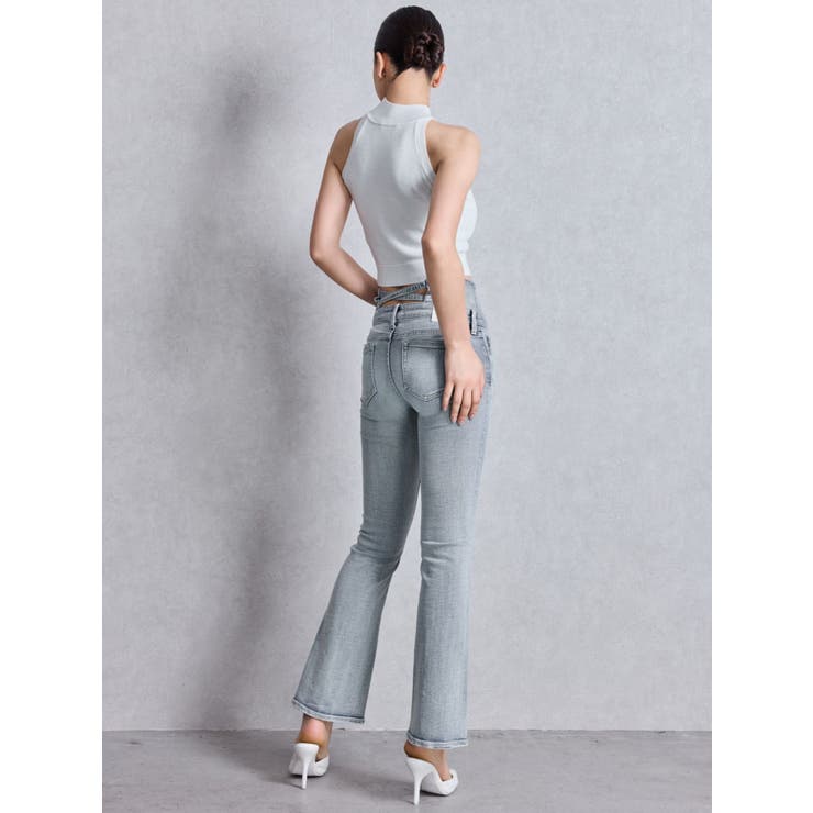 NEWハイウエストBACKクロスフレアパンツ | GYDA | 詳細画像9 