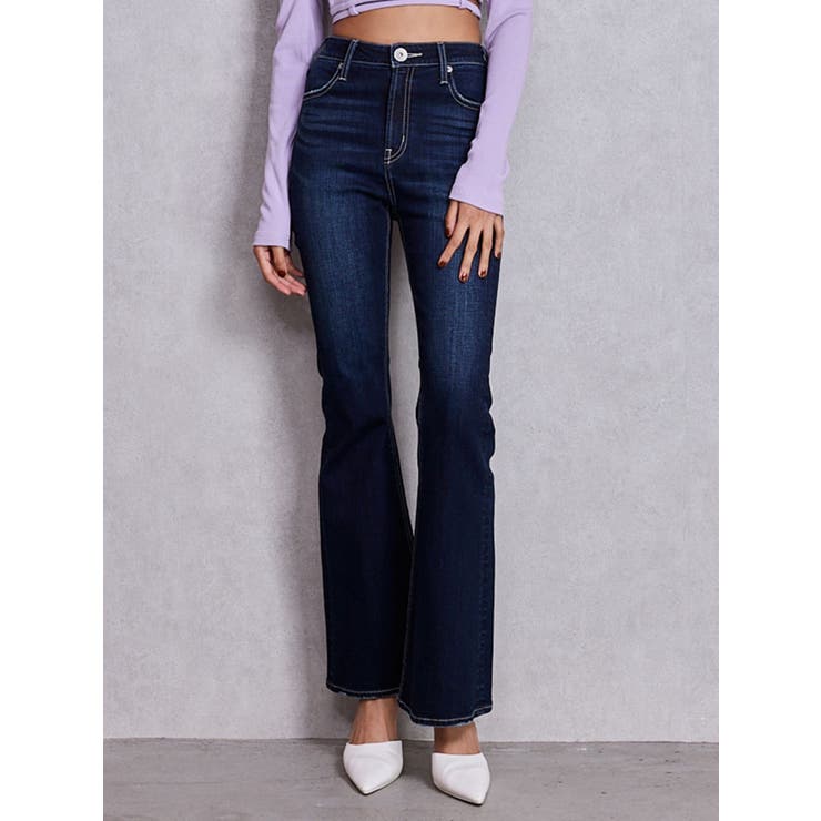 ハイウエストBASICフレアデニムパンツ | GYDA | 詳細画像1 