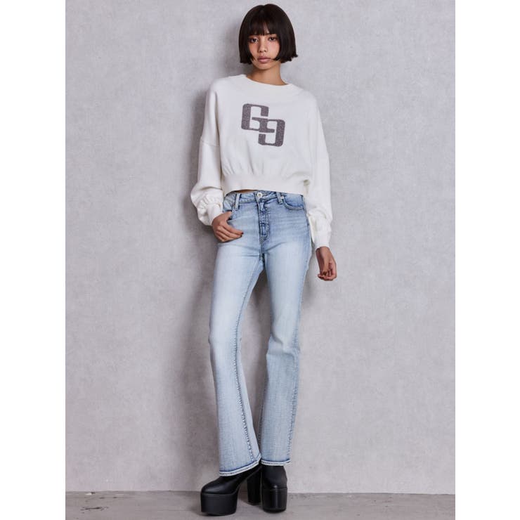 ハイウエストBASICフレアデニムパンツ | GYDA | 詳細画像10 