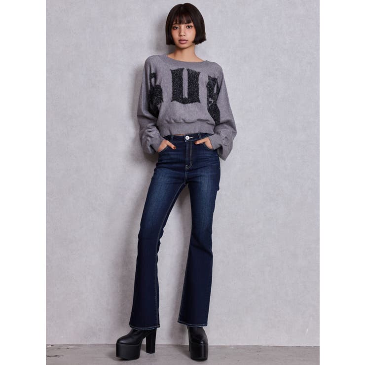 ハイウエストBASICフレアデニムパンツ | GYDA | 詳細画像13 