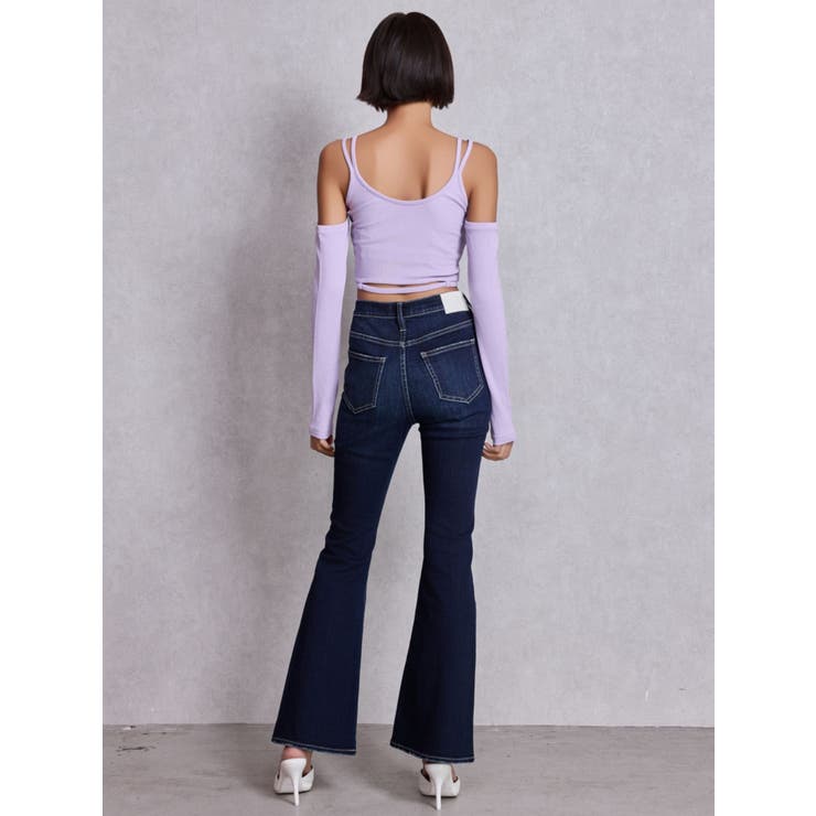 ハイウエストBASICフレアデニムパンツ | GYDA | 詳細画像4 