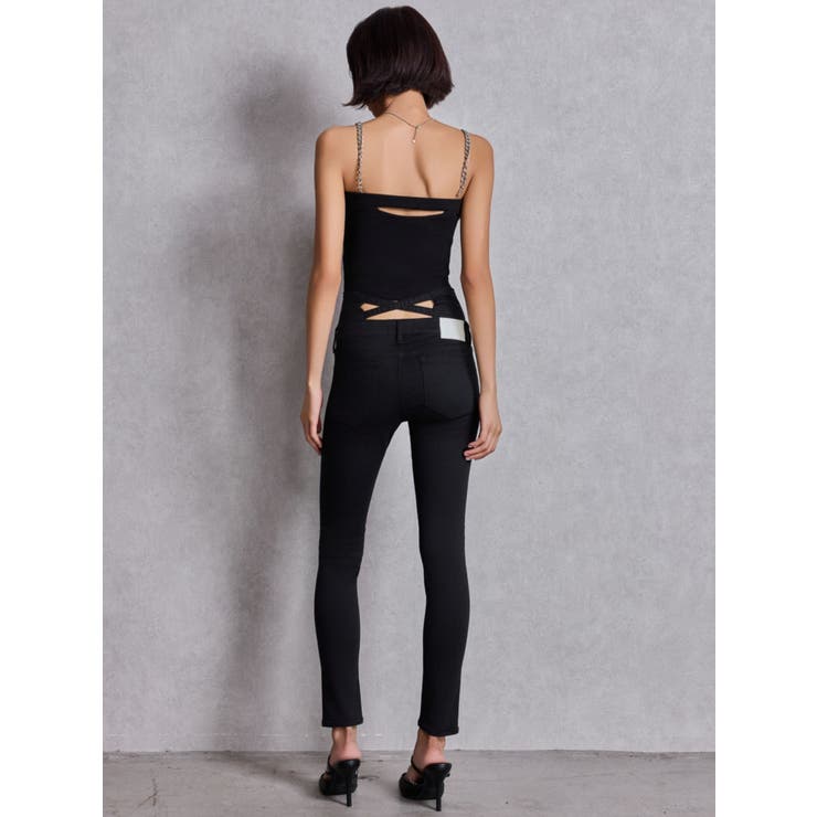 ハイウエストウエストクロススキニーデニムパンツ | GYDA | 詳細画像14 