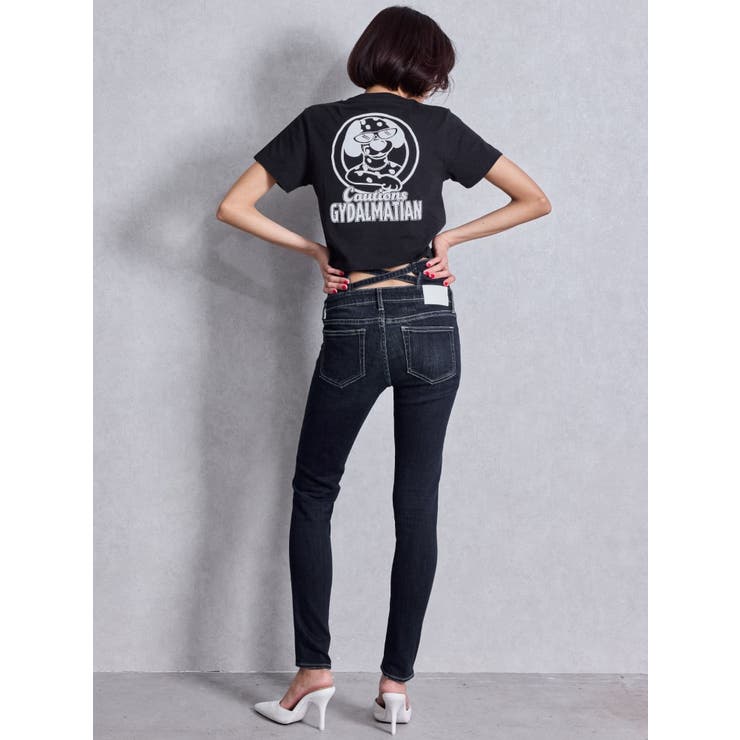 ハイウエストウエストクロススキニーデニムパンツ | GYDA | 詳細画像21 