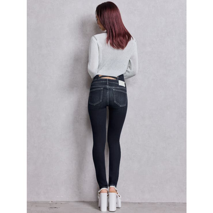 ハイウエストウエストクロススキニーデニムパンツ | GYDA | 詳細画像23 