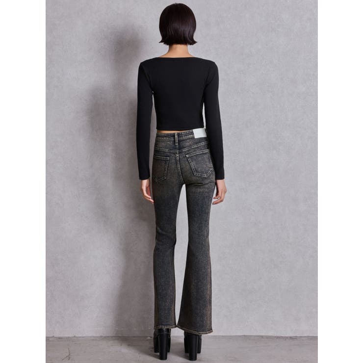 ハイウエストbijouフレアデニムパンツ | GYDA | 詳細画像5 