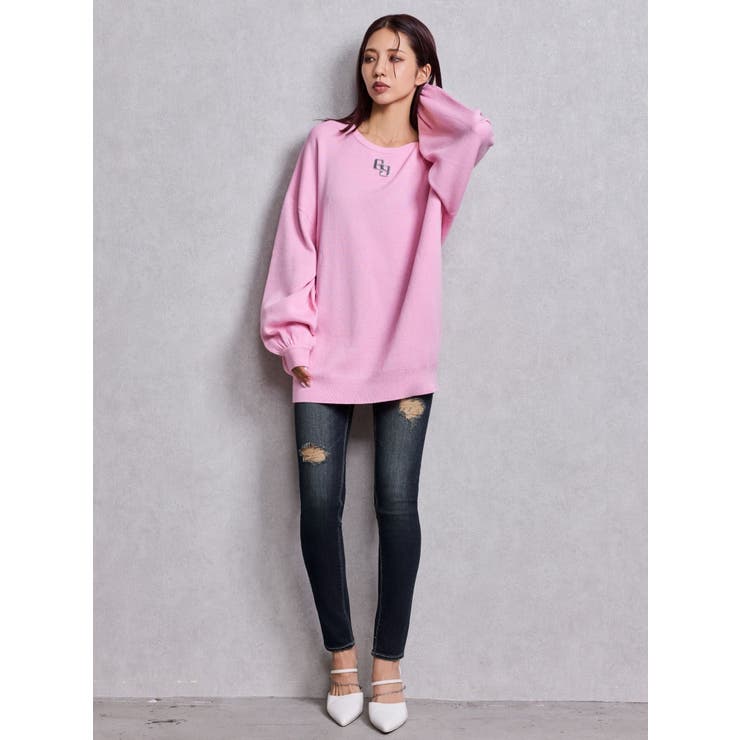 ハイウエストバッククロスダメージスキニーデニムパンツ | GYDA | 詳細画像22 