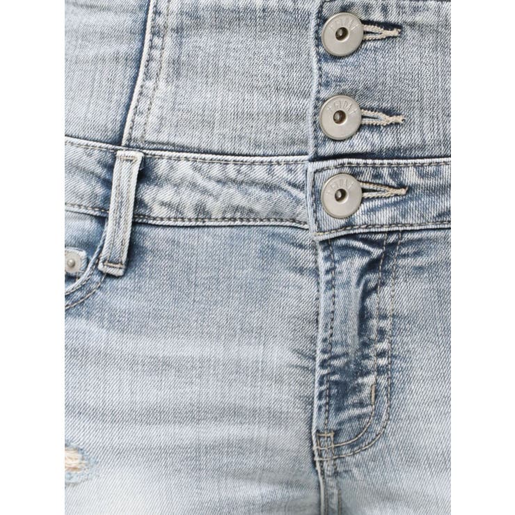 ハイウエストバッククロスダメージスキニーデニムパンツ | GYDA | 詳細画像48 