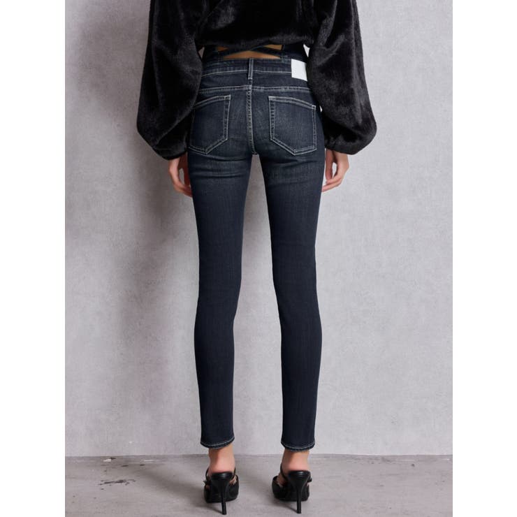 ハイウエストバッククロスダメージスキニーデニムパンツ | GYDA | 詳細画像9 