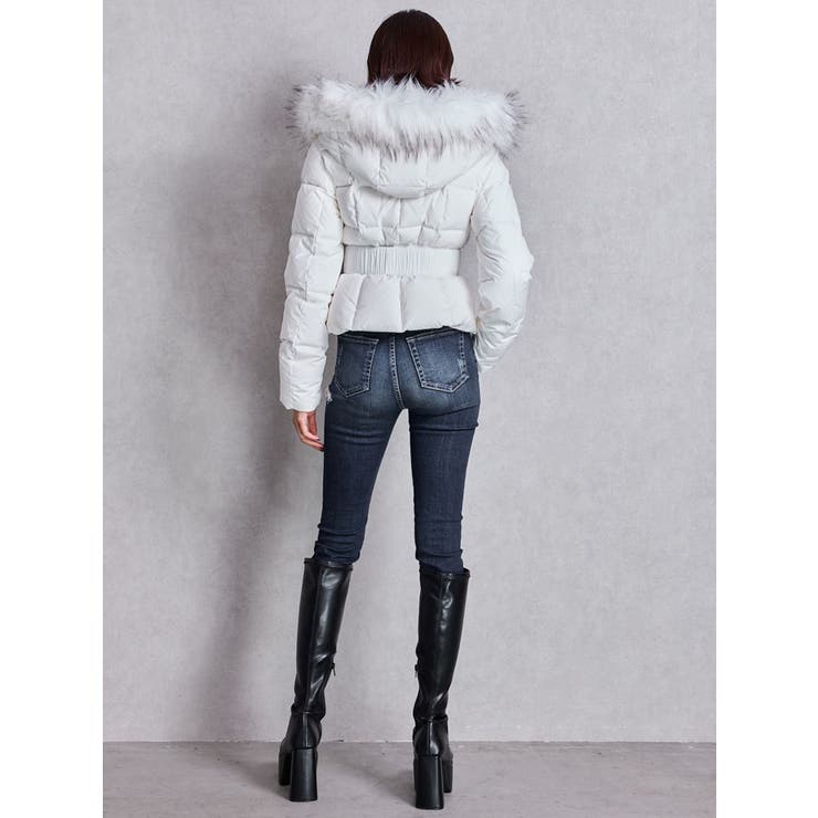 ミドルウエストSIDE RIPPEDスキニーデニムパンツ | GYDA | 詳細画像36 