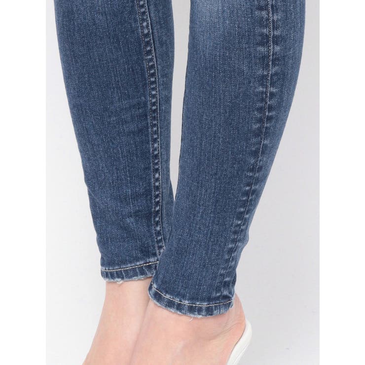 ジャストウエストSIDE RIPPEDスキニーデニムパンツ | GYDA | 詳細画像20 